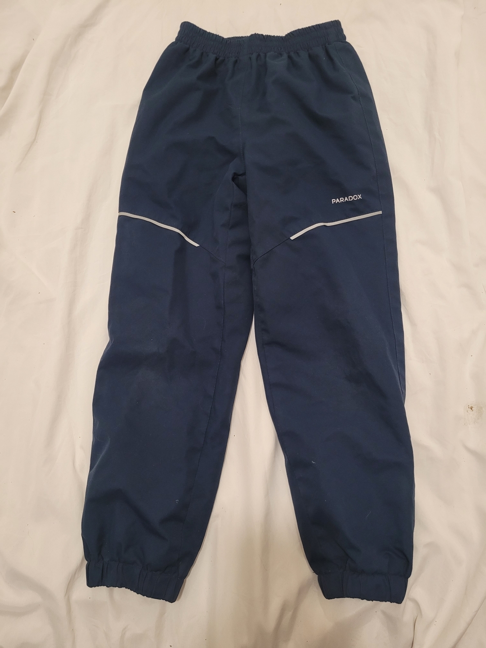 Paradox Navy Blue Kids Track Pants with Reflective Trim